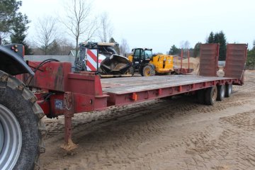 Abel przyczepa 3 osiowa, poduszka, hydraulika, długi najazd