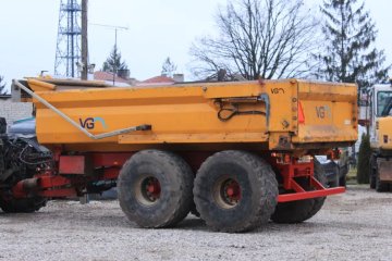 Przyczepa ciężarowa-rolnicza, bez podatków, 22 tony, tandem, wywrotka